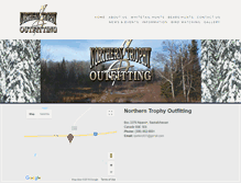 Tablet Screenshot of northerntrophyoutfitting.com